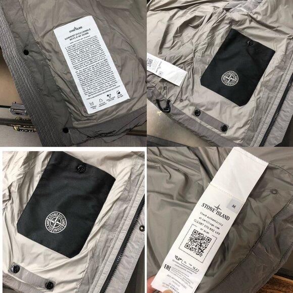 Stone Island Stand - Collar Down Vest Light Gray - Picture 4 of 7